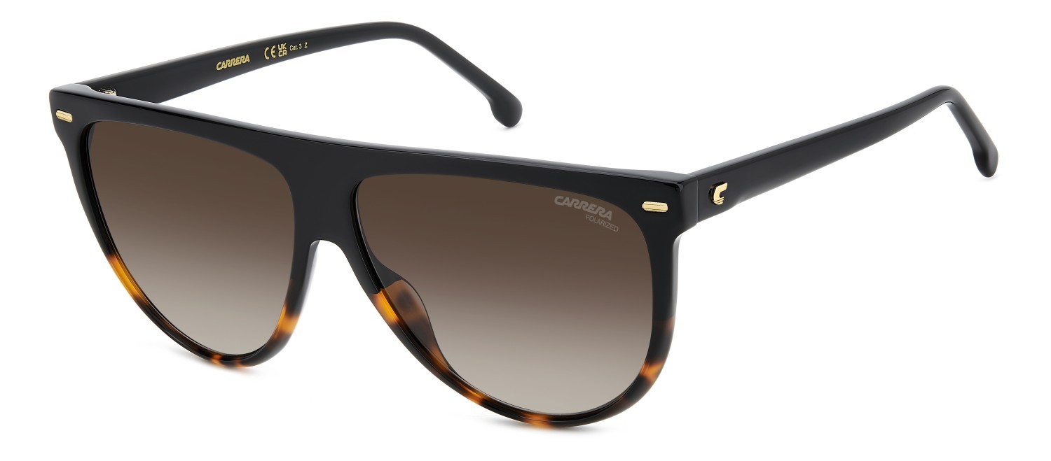 Sonnenbrillen Carrera 3055/S 207948 W4A LA farbe black shaded havana form rechteckig gläser brown shaded polarized
