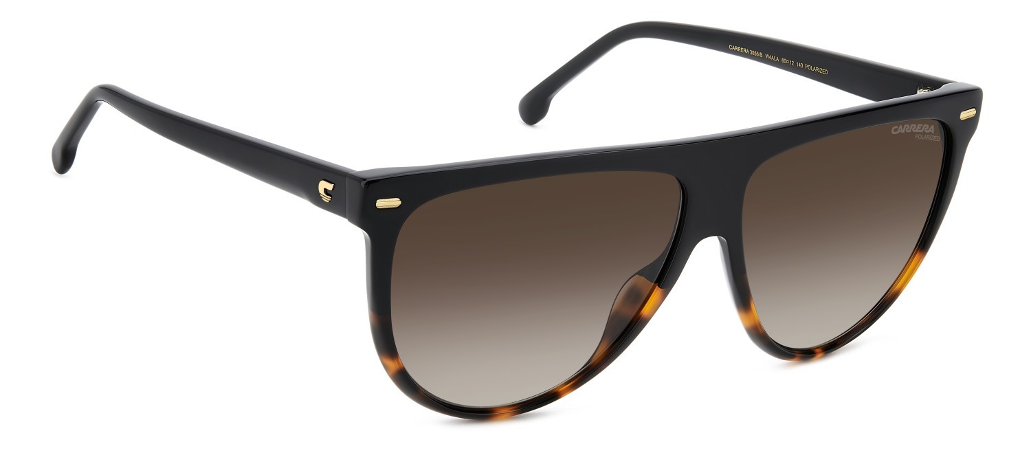 Sonnenbrillen Carrera 3055/S 207948 W4A LA farbe black shaded havana form rechteckig gläser brown shaded polarized