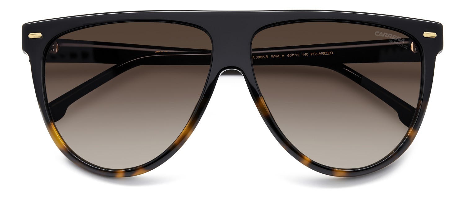 Sonnenbrillen Carrera 3055/S 207948 W4A LA farbe black shaded havana form rechteckig gläser brown shaded polarized