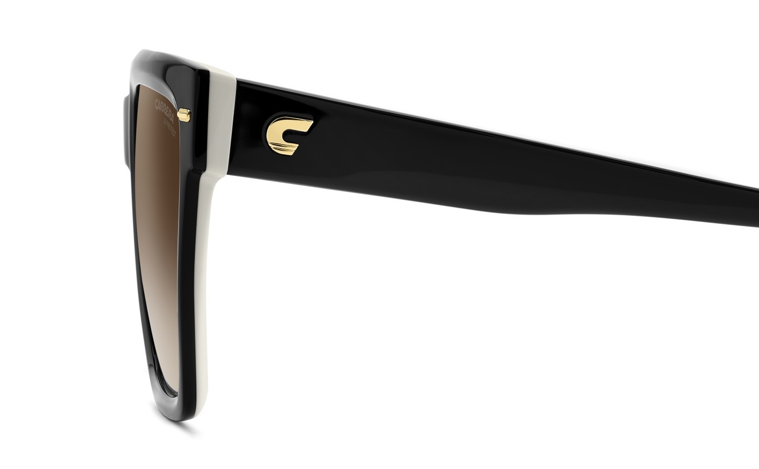 Sonnenbrillen Carrera 3067/S 207951 80S HA farbe black white form rechteckig gläser brown shaded