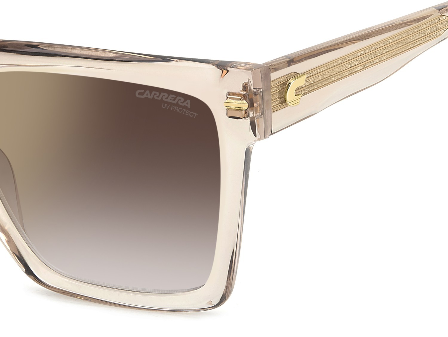 Sonnenbrillen Carrera 3067/S 207951 FWM YK farbe nude form rechteckig gläser gold mirror on burgundy shaded