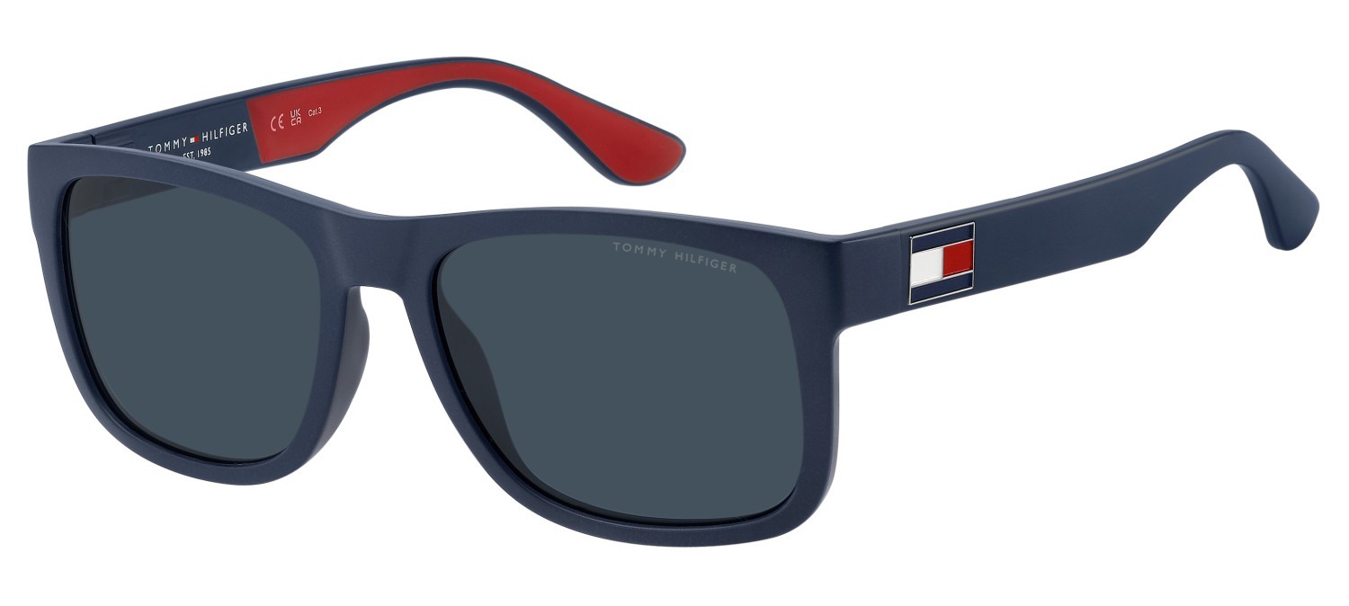 Sunglasses Tommy Hilfiger Th 1556/N 207958 8RU KU color blue red shape rectangle lenses blue