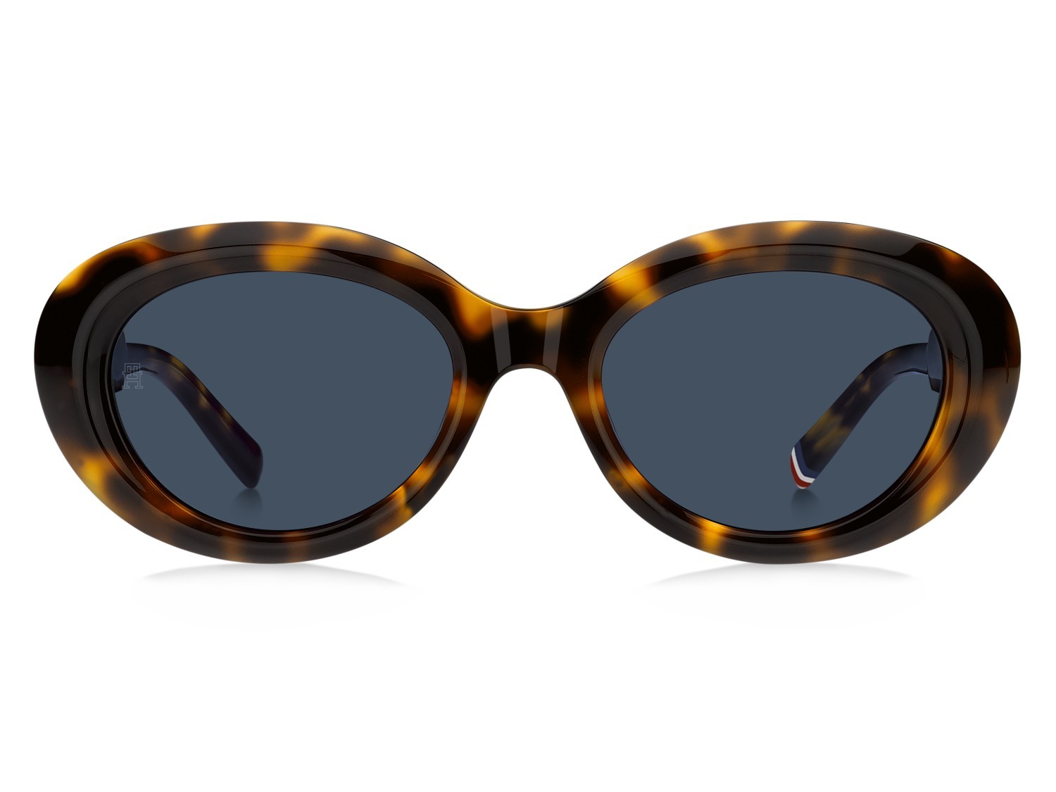 Sunglasses Tommy Hilfiger Th 2207/S 207966 05L KU color havana 2 shape oval lenses blue