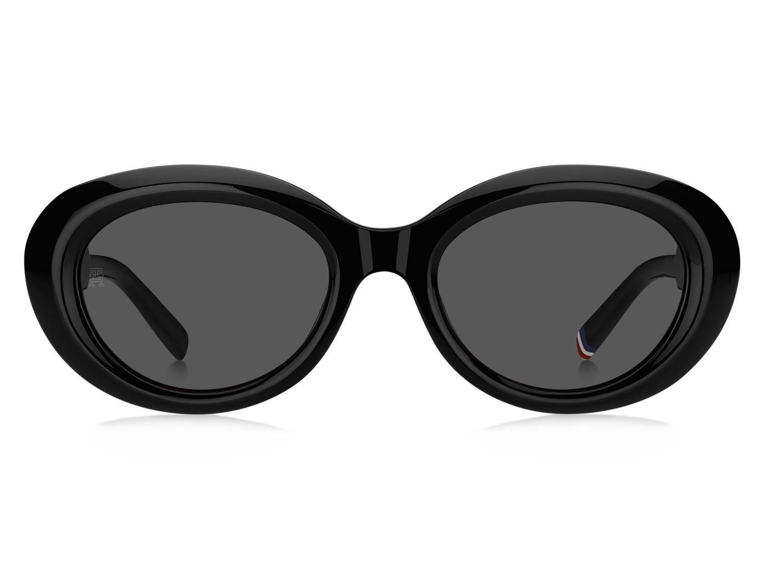Sunglasses Tommy Hilfiger Th 2207/S 207966 807 IR color black shape oval lenses grey