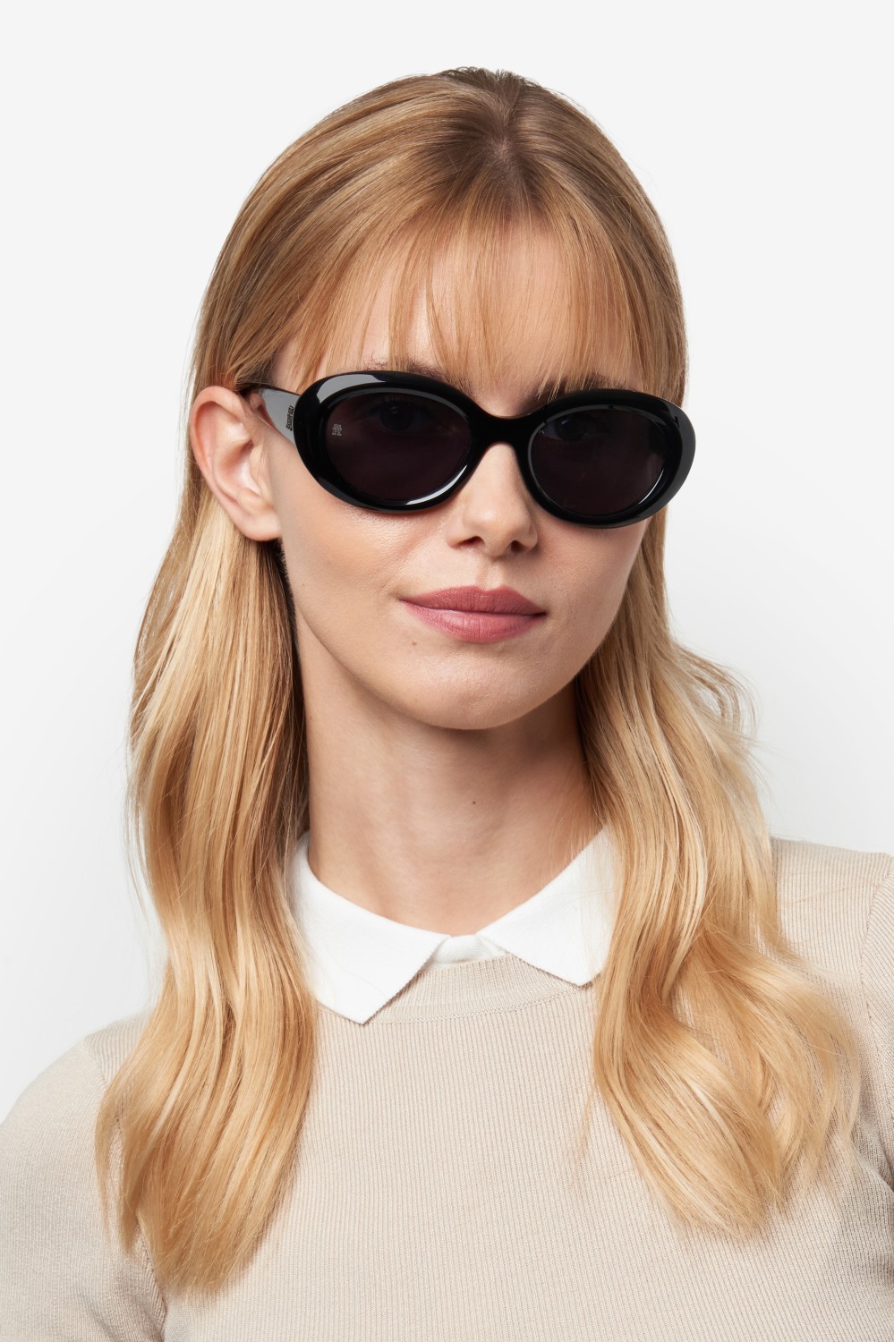Sunglasses Tommy Hilfiger Th 2207/S 207966 807 IR color black shape oval lenses grey
