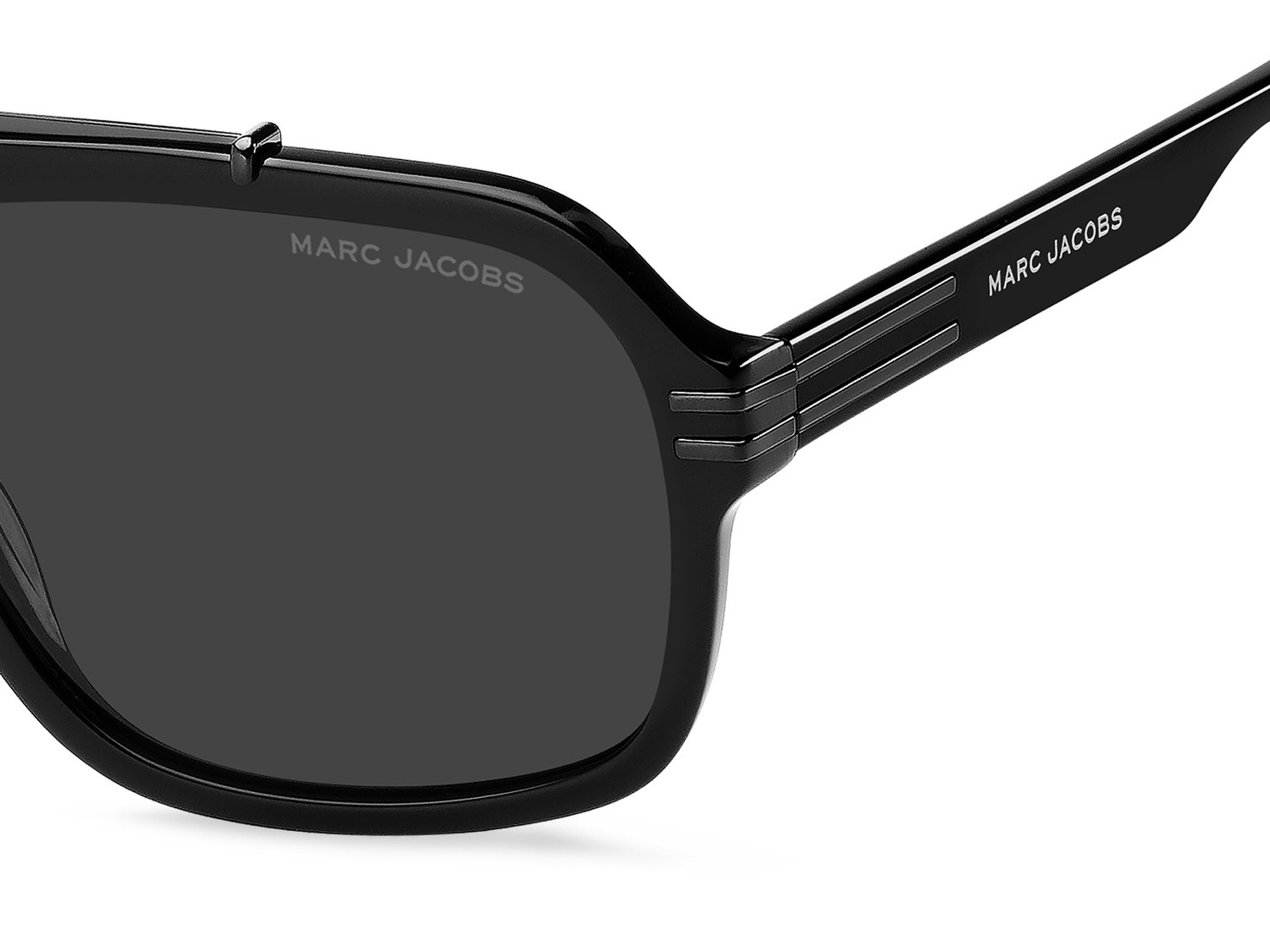 Occhiali da sole Marc Jacobs 840/S 207969 807 IR colore black forma rettangolare lenti grey