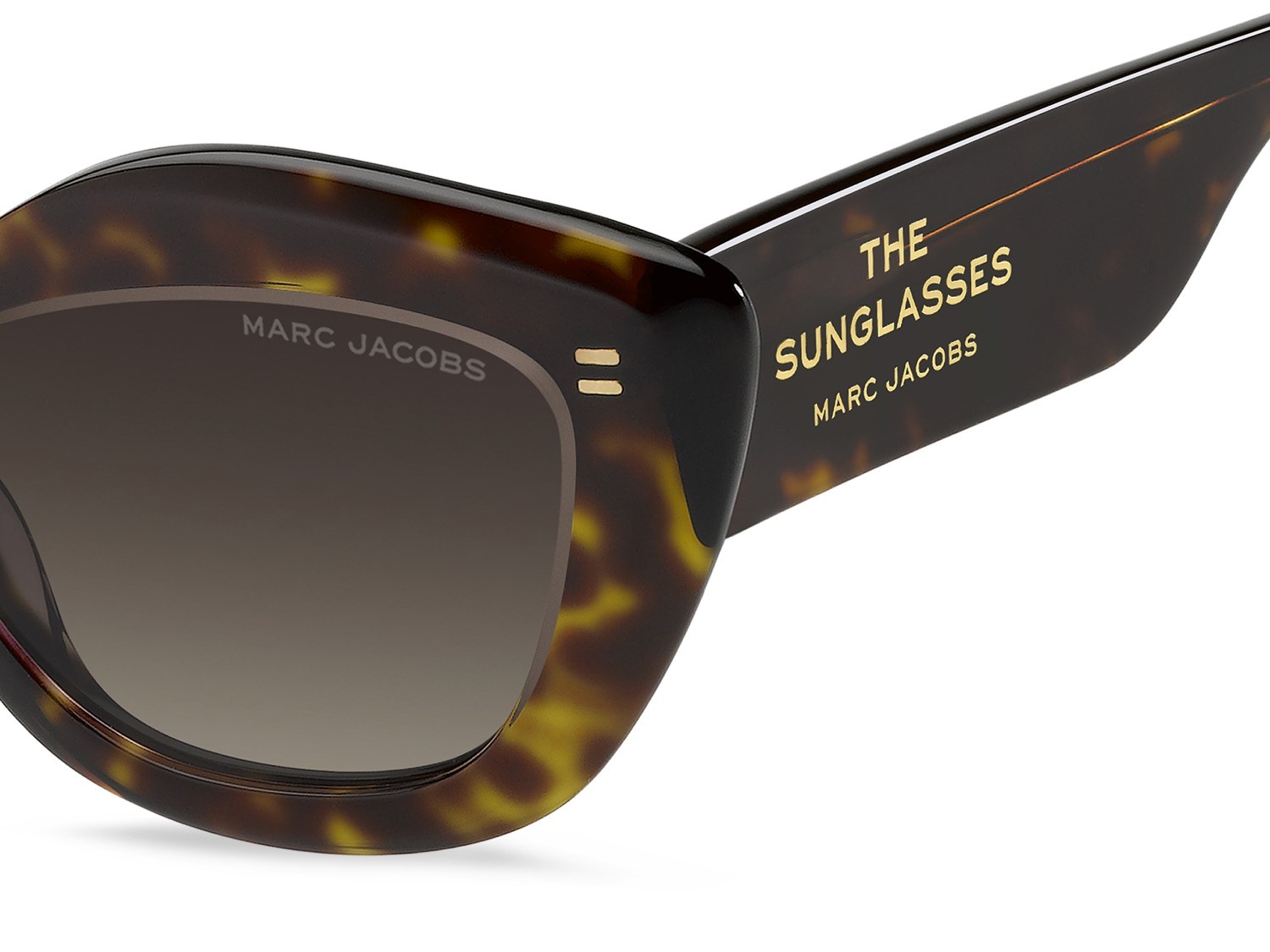Sonnenbrillen Marc Jacobs 800/S 207970 AIO HA farbe crystal havana form rechteckig gläser brown shaded