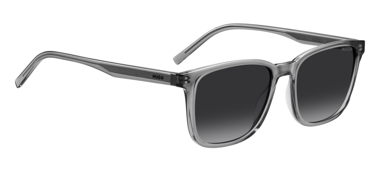 Sunglasses Hugo Hg 1356/S 207971 KB7 9O color grey shape rectangle lenses dark grey shaded