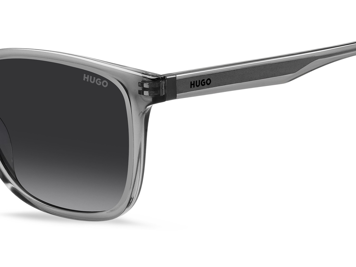 Sunglasses Hugo Hg 1356/S 207971 KB7 9O color grey shape rectangle lenses dark grey shaded