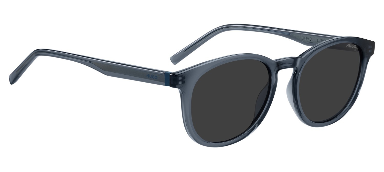 Sunglasses Hugo Hg 1357/S 207972 PJP IR color blue shape rectangle lenses grey