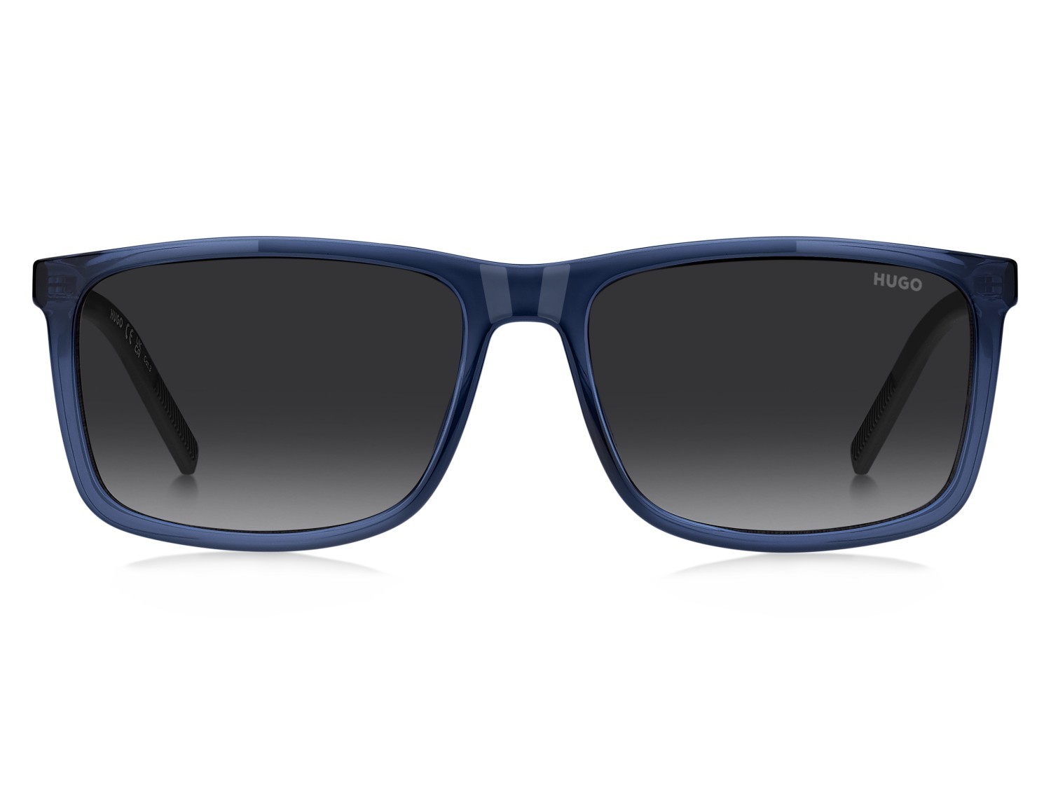 Sunglasses Hugo Hg 1337/S 207973 PJP 9O color blue shape rectangle lenses dark grey shaded