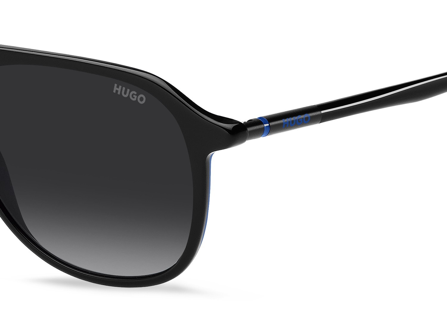 Sunglasses Hugo Hg 1345/S 207976 807 9O color black shape rectangle lenses dark grey shaded
