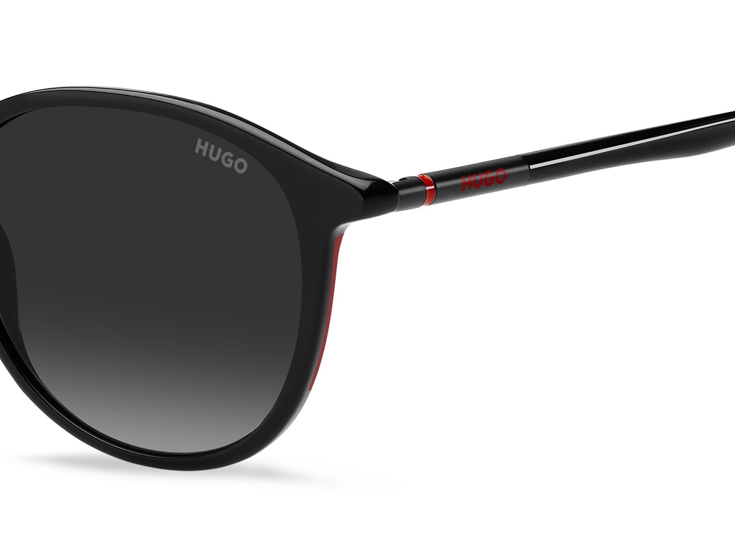 Sunglasses Hugo Hg 1346/S 207977 807 9O color black shape pantos lenses dark grey shaded