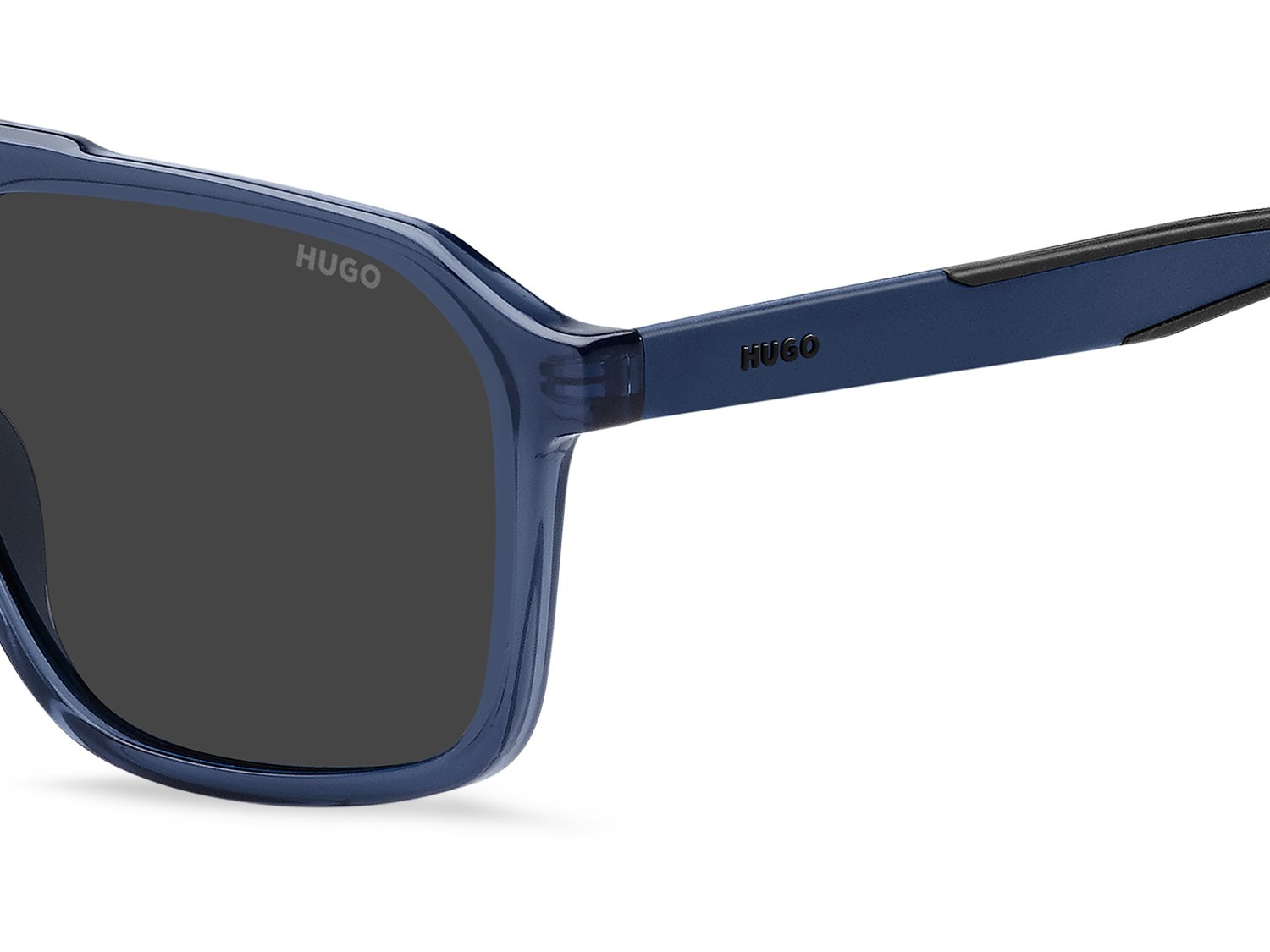 Sunglasses Hugo Hg 1335/S 207979 PJP IR color blue shape rectangle lenses grey