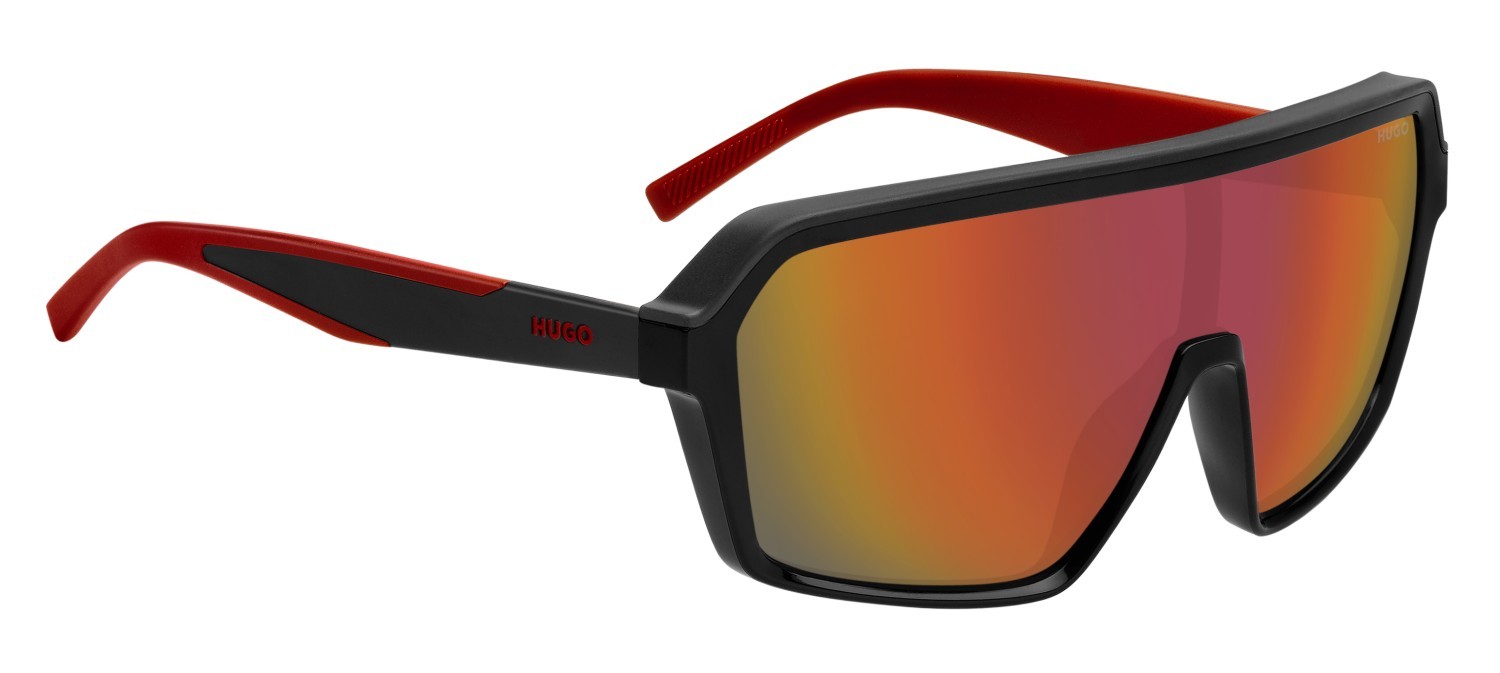 Sunglasses Hugo Hg 1334/G 207984 807 UW color black shape mask lenses orange multilayer