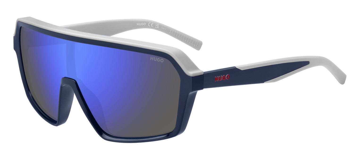 Sonnenbrillen Hugo Hg 1334/G 207984 XW0 XT farbe blue grey form maske gläser blu sky mirror