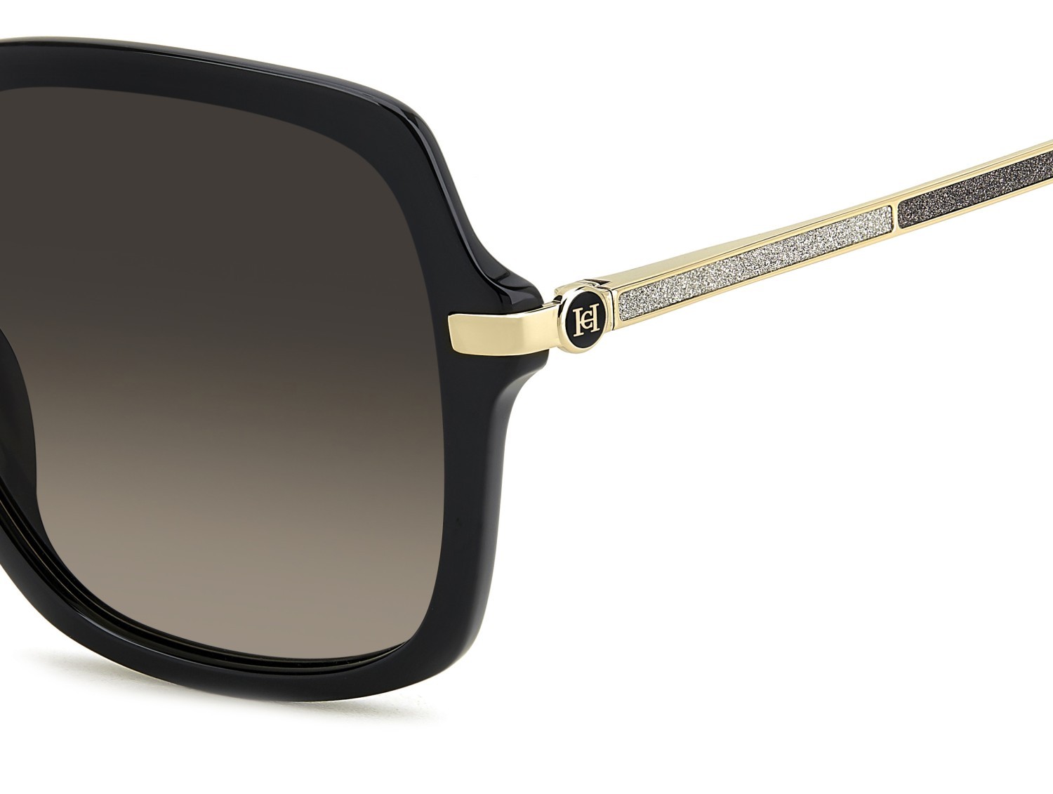 Occhiali da sole Carolina Herrera Her 0285/G 207988 807 HA colore black forma quadrato lenti brown shaded