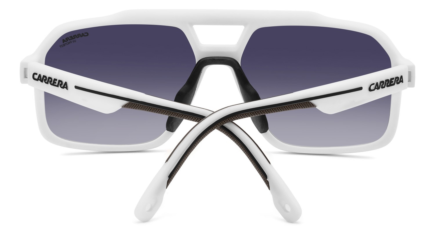 Sonnenbrillen Carrera C Sport 03/S 207991 6HT KM farbe matte white form rechteckig gläser grey mirror shaded