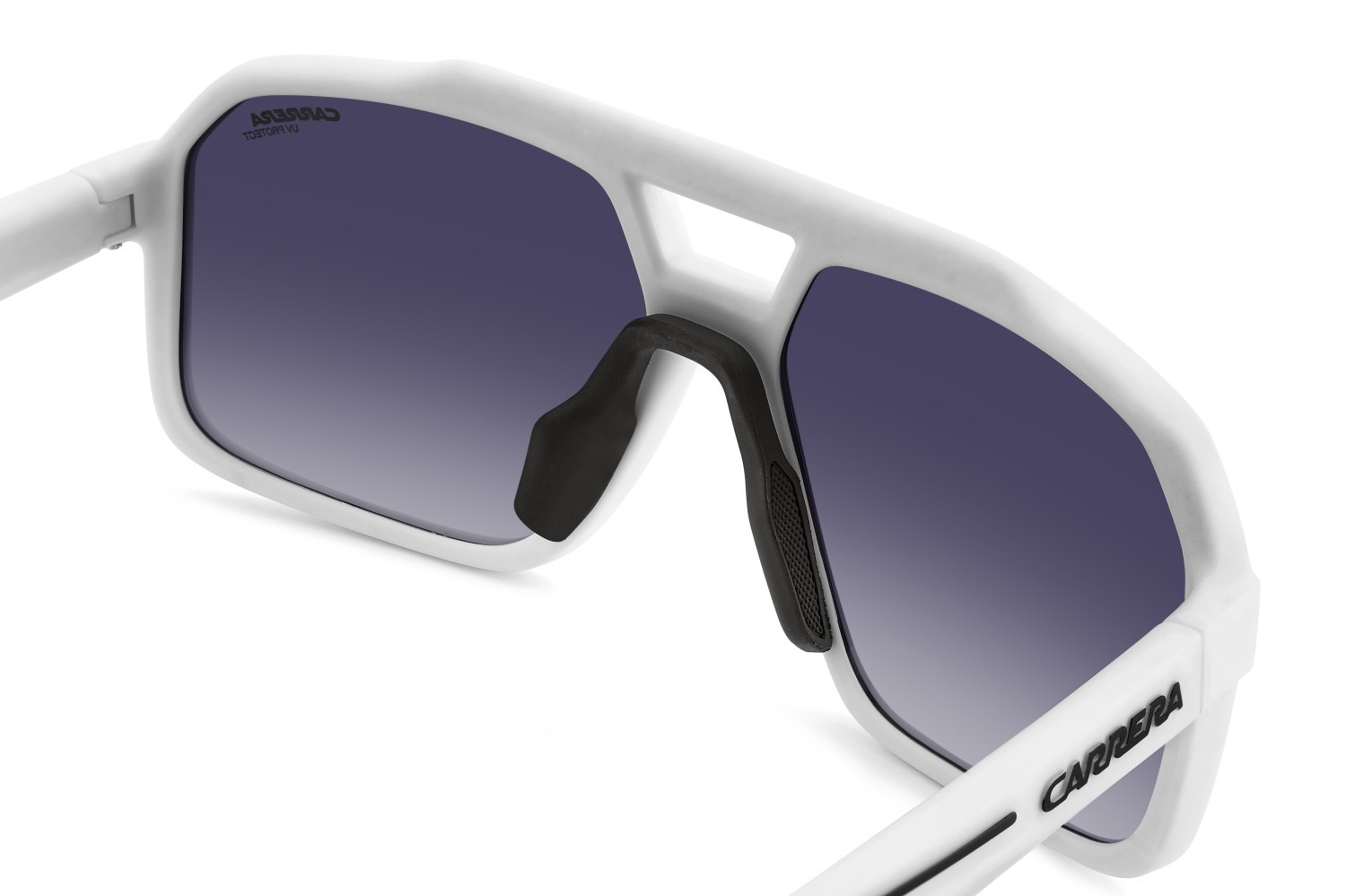 Sonnenbrillen Carrera C Sport 03/S 207991 6HT KM farbe matte white form rechteckig gläser grey mirror shaded