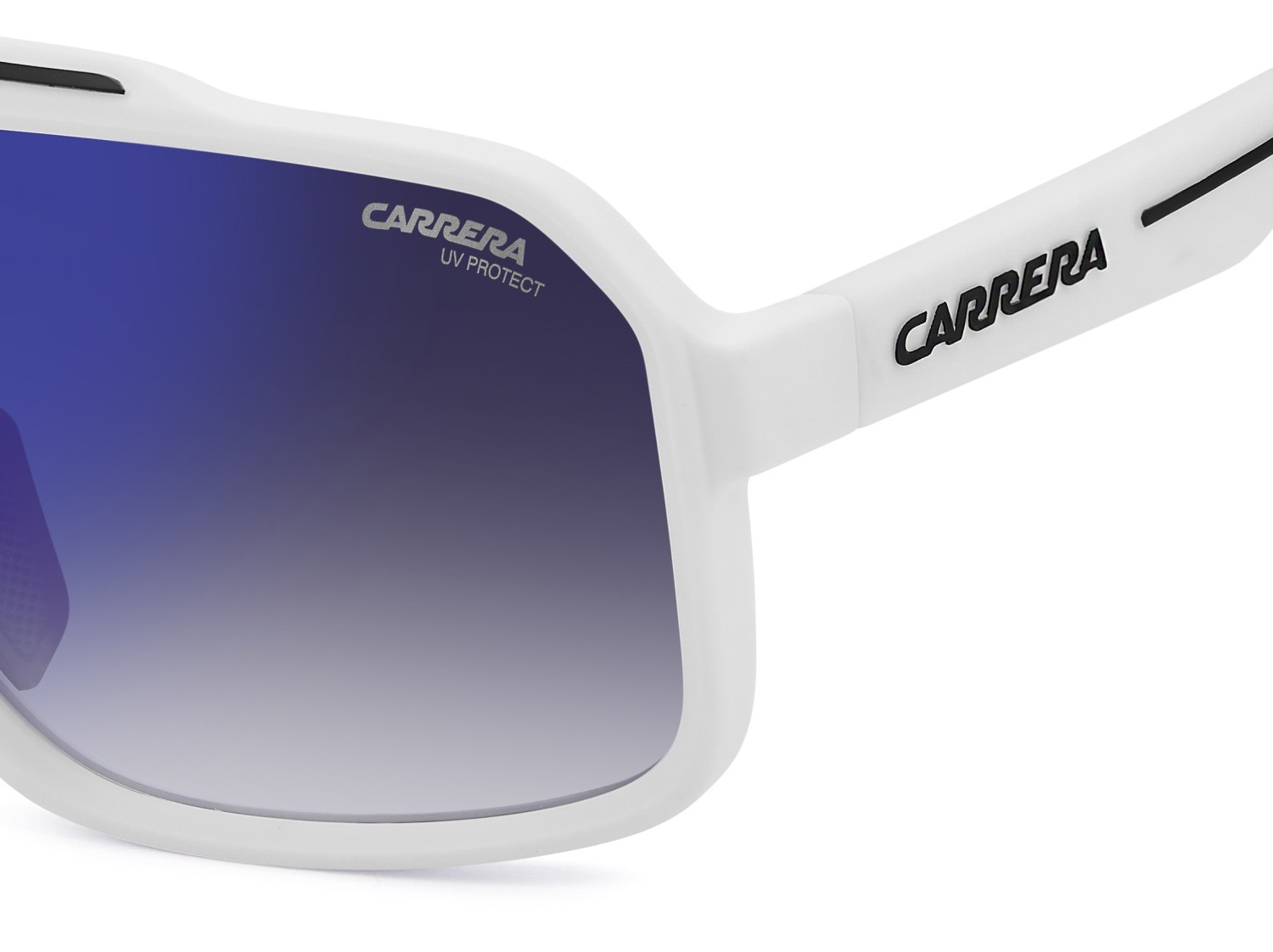 Sonnenbrillen Carrera C Sport 03/S 207991 6HT KM farbe matte white form rechteckig gläser grey mirror shaded