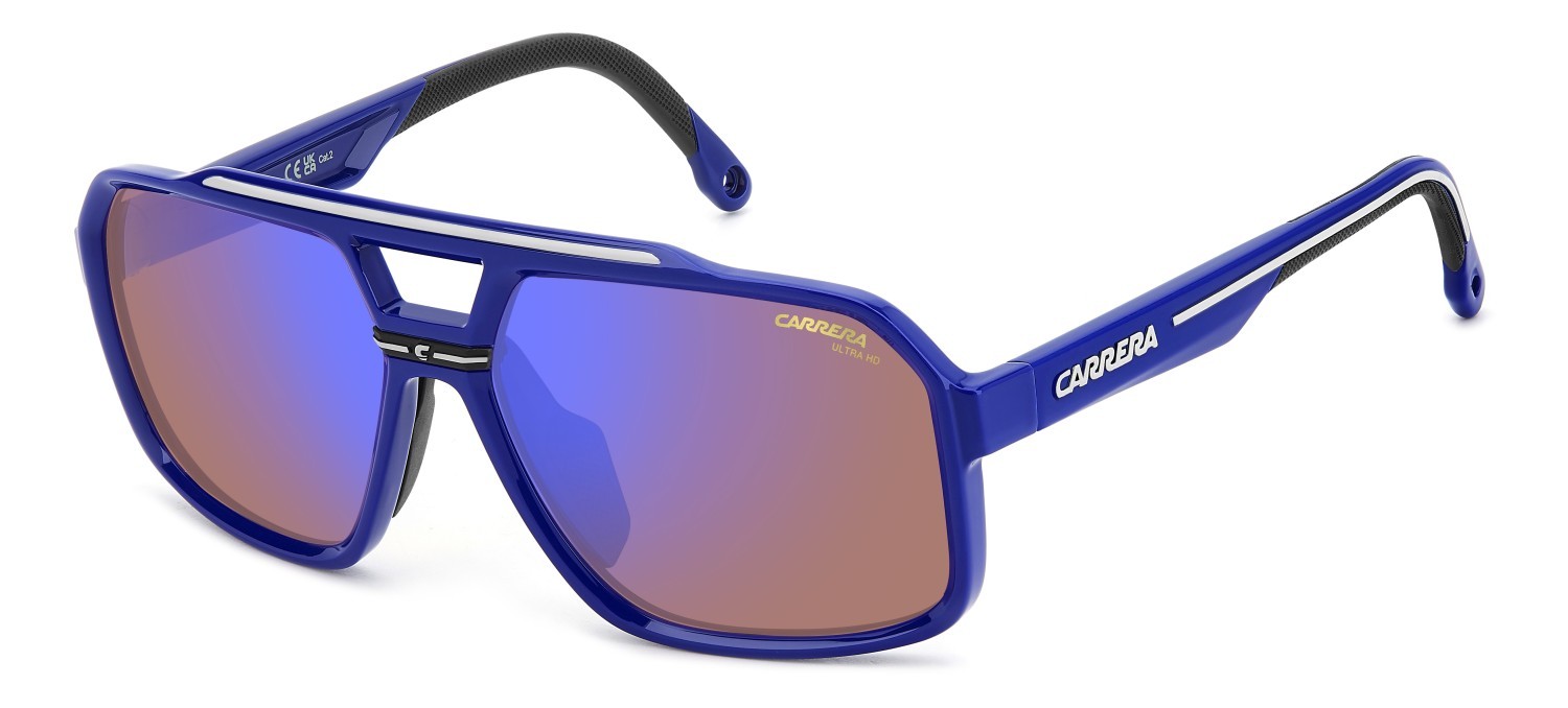Sonnenbrillen Carrera C Sport 03/S 207991 XW0 ZS farbe blue grey form rechteckig gläser blue multilayer high contrast