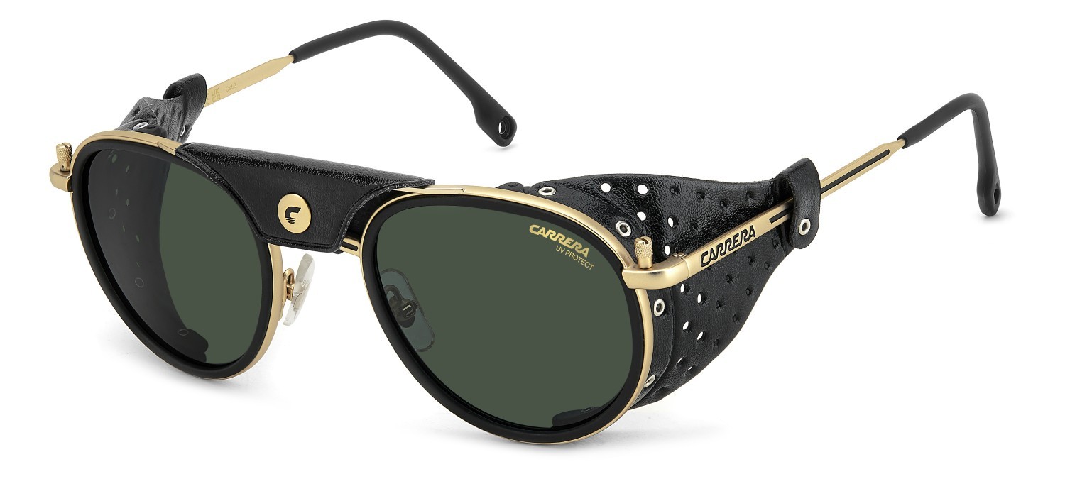 Occhiali da sole Carrera C Sport 05/S 207993 AOZ QT colore matte gold forma pantos lenti green