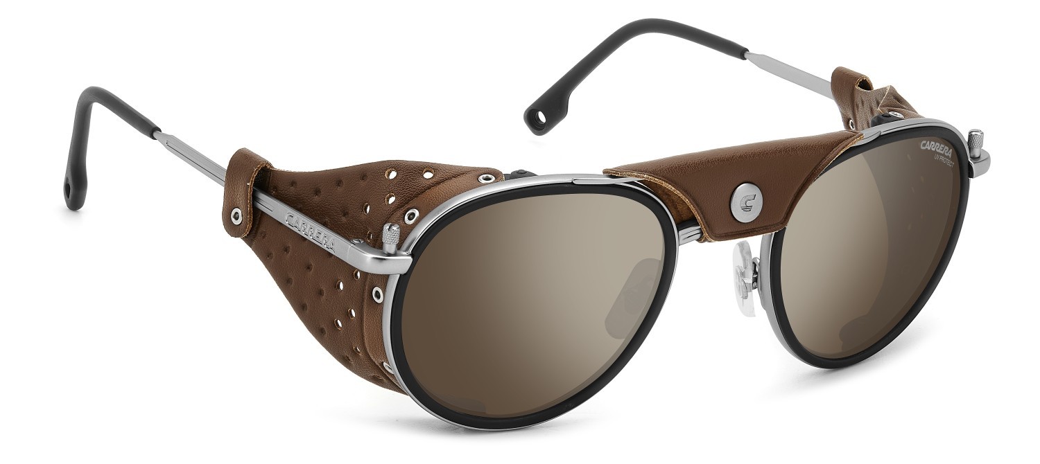 Occhiali da sole Carrera C Sport 05/S 207993 R81 T4 colore matte ruthenium forma pantos lenti silver mirror