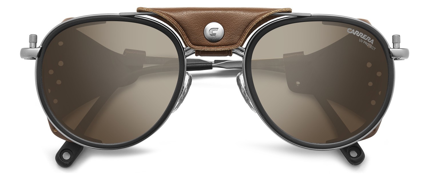 Occhiali da sole Carrera C Sport 05/S 207993 R81 T4 colore matte ruthenium forma pantos lenti silver mirror