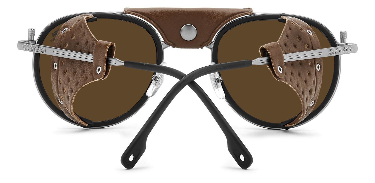 Occhiali da sole Carrera C Sport 05/S 207993 R81 T4 colore matte ruthenium forma pantos lenti silver mirror
