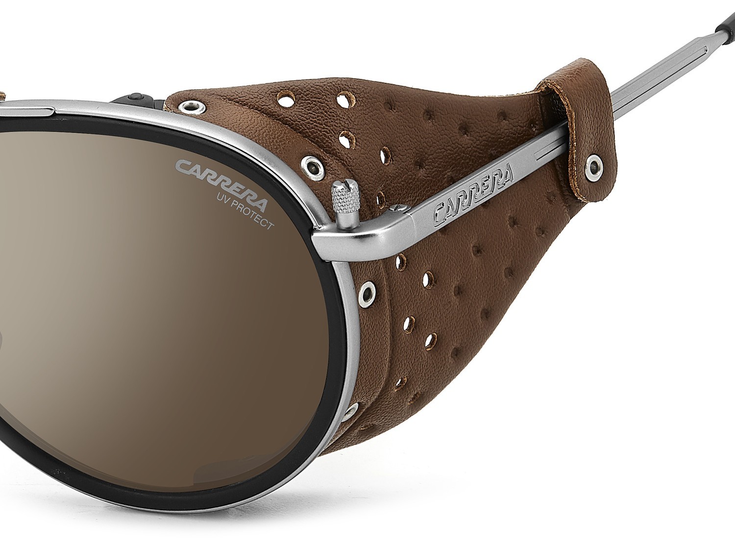 Occhiali da sole Carrera C Sport 05/S 207993 R81 T4 colore matte ruthenium forma pantos lenti silver mirror