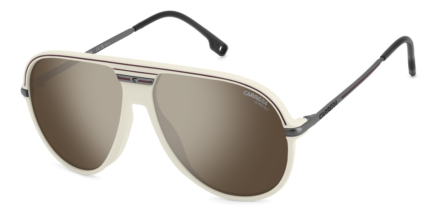 Sonnenbrillen Carrera C Sport 06/S 207994 SZJ T4 farbe ivory form aviator gläser silver mirror