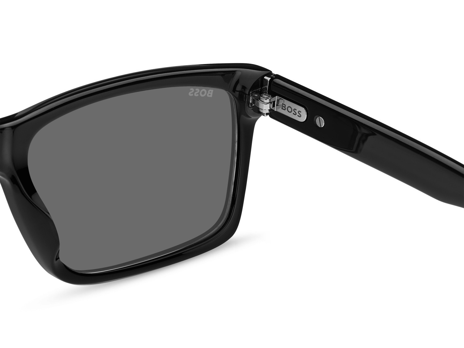 Occhiali da sole Hugo Boss 1759/G 207995 807 M9 colore black forma rettangolare lenti grey polarized