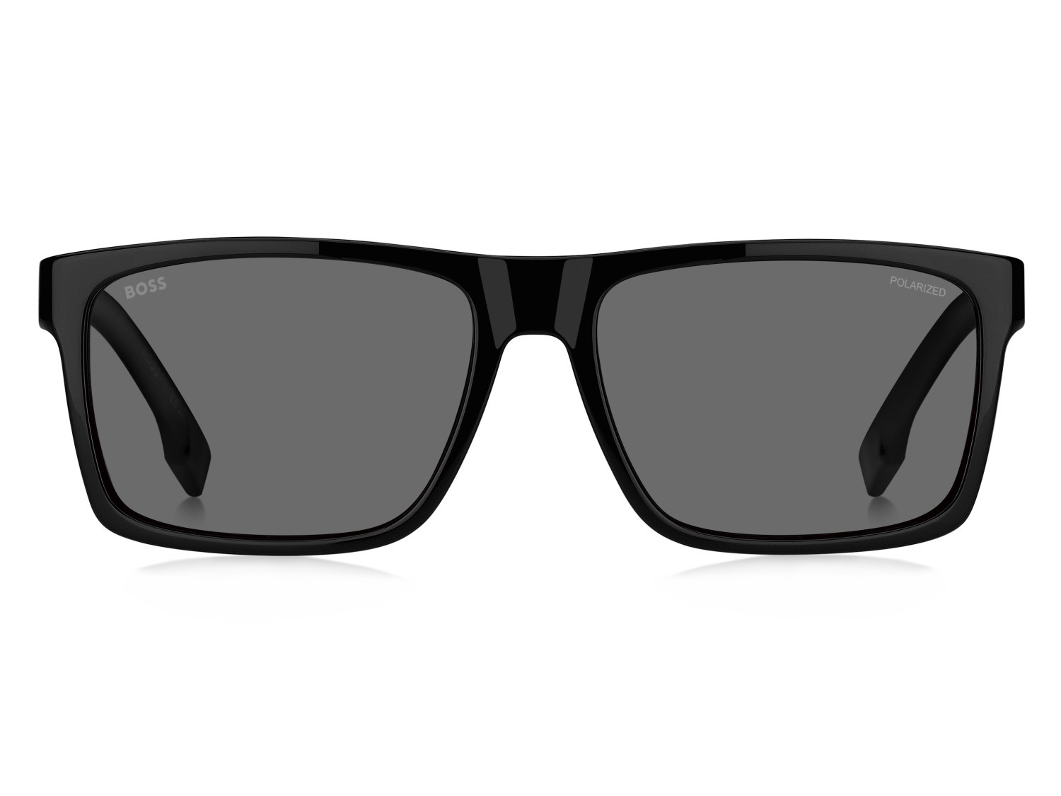 Sunglasses Hugo Boss 1760/G 207996 807 M9 color black shape rectangle lenses grey polarized