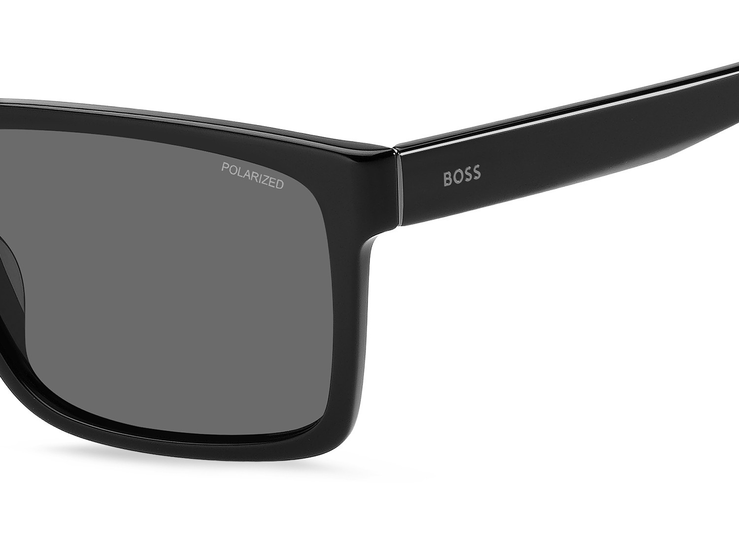 Sunglasses Hugo Boss 1760/G 207996 807 M9 color black shape rectangle lenses grey polarized