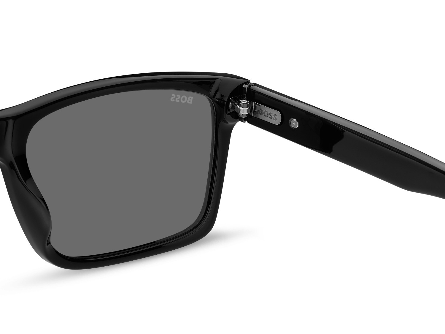 Sunglasses Hugo Boss 1760/G 207996 807 M9 color black shape rectangle lenses grey polarized