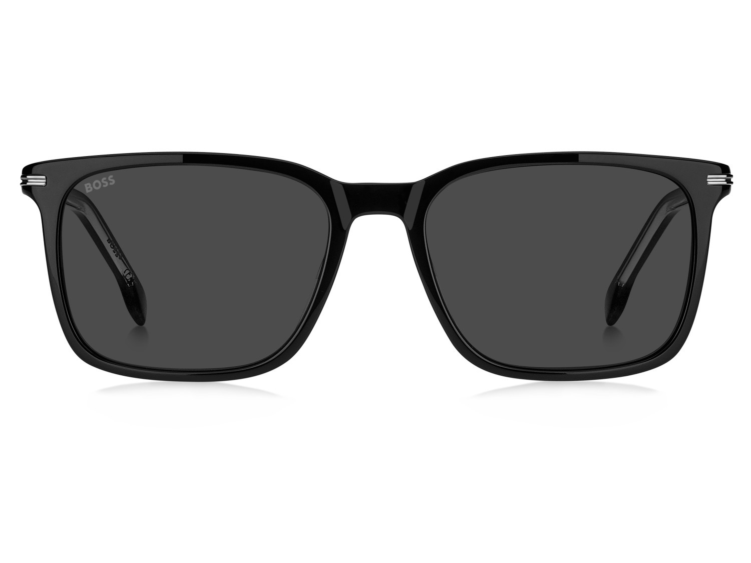 Occhiali da sole Hugo Boss 1749/G 207997 807 IR colore black forma rettangolare lenti grey