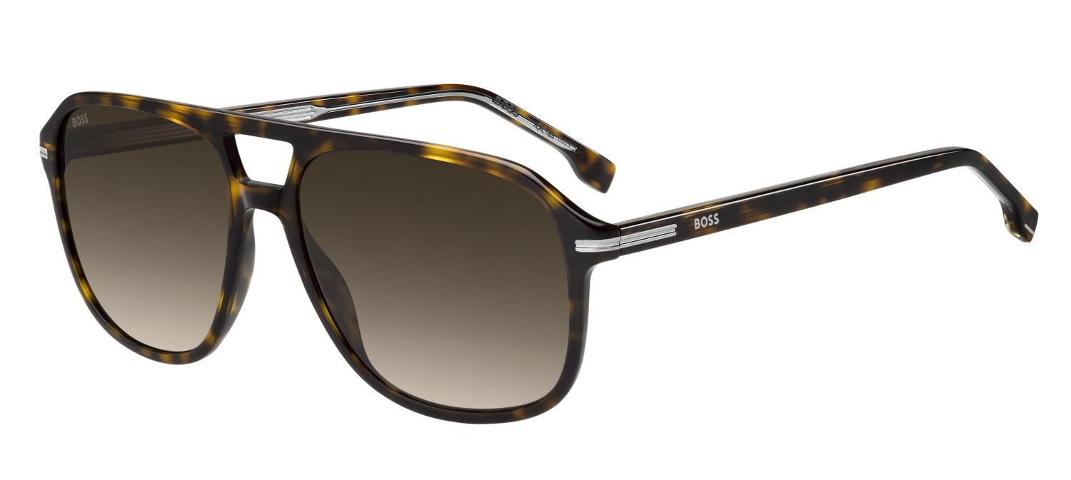 Occhiali da sole Hugo Boss 1751/S 207999 086 HA colore havana forma quadrato lenti brown shaded