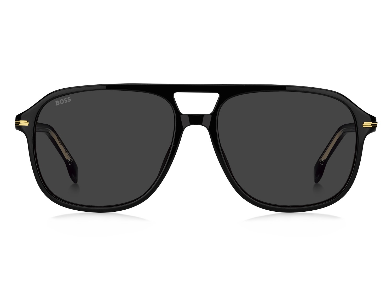Occhiali da sole Hugo Boss 1751/S 207999 807 IR colore black forma quadrato lenti grey