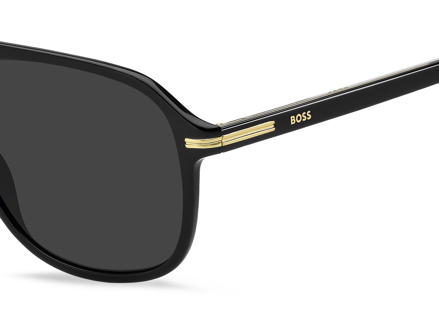 Occhiali da sole Hugo Boss 1751/S 207999 807 IR colore black forma quadrato lenti grey