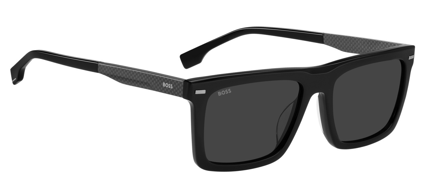 Sunglasses Hugo Boss 1765/G 208011 807 IR color black shape rectangle lenses grey