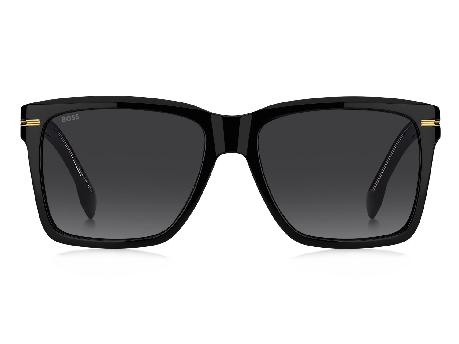 Sunglasses Hugo Boss 1745/S 208012 807 1I color black shape rectangle lenses brown sol-x