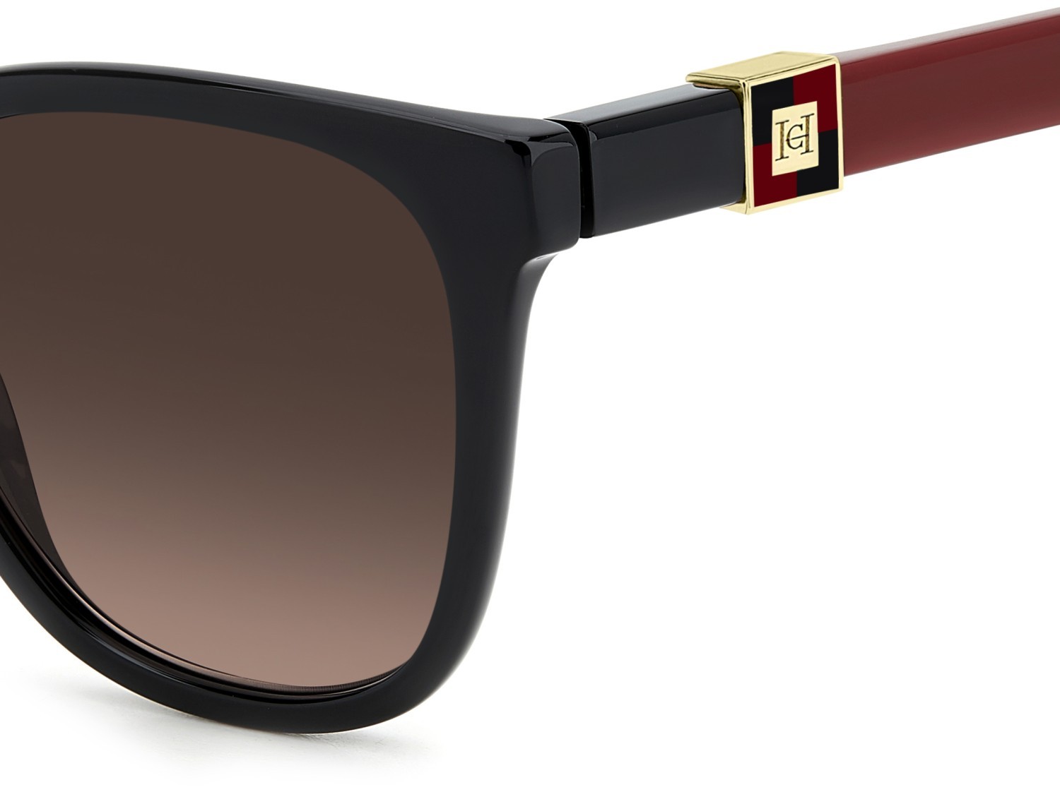 Sunglasses Carolina Herrera Her 0297/S 208015 OIT HA color black red shape square lenses brown shaded