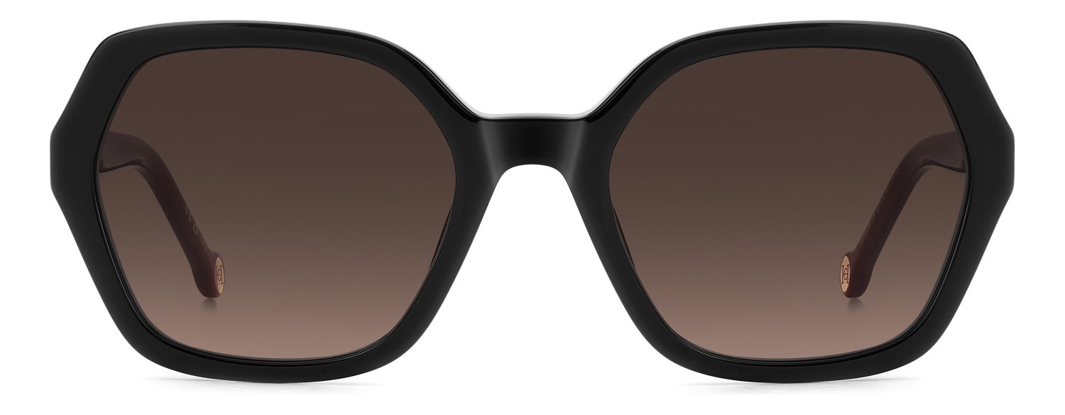 Occhiali da sole Carolina Herrera Her 0298/G 208016 OIT HA colore black red forma quadrato lenti brown shaded