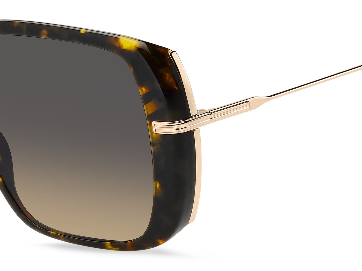 Sunglasses Hugo Boss 1782/S 208017 2IK PR color havana gold shape square lenses grey brown doubleshade