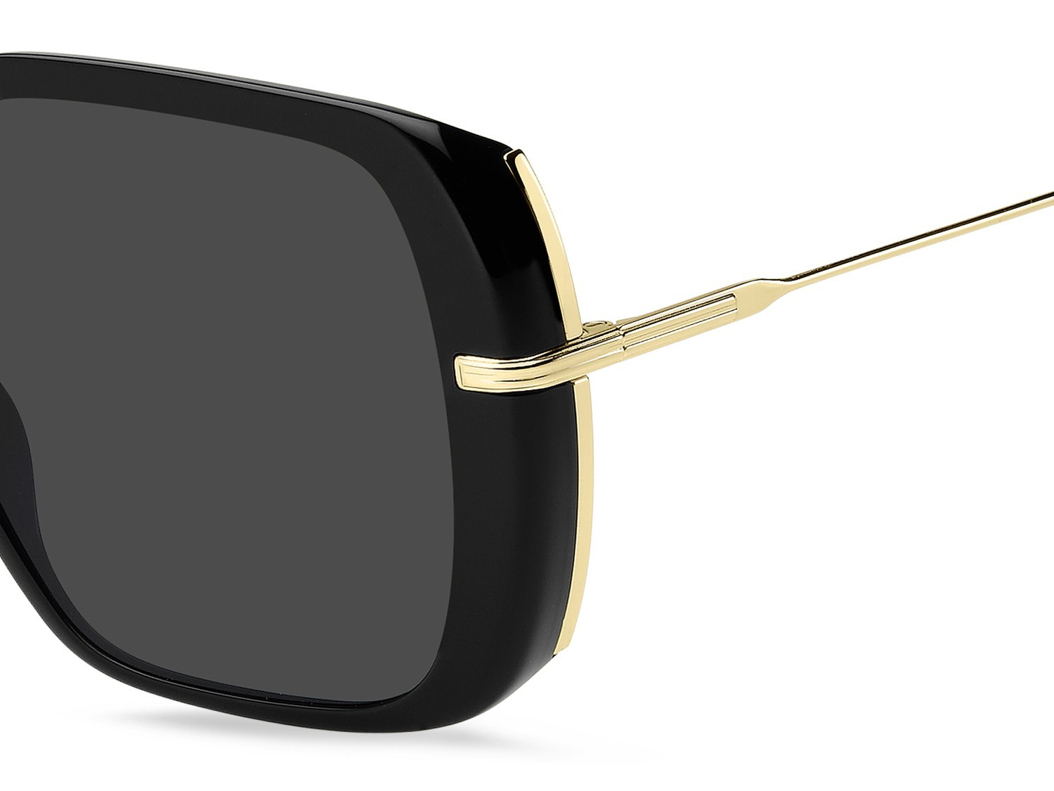 Sunglasses Hugo Boss 1782/S 208017 2M2 IR color black gold shape square lenses grey