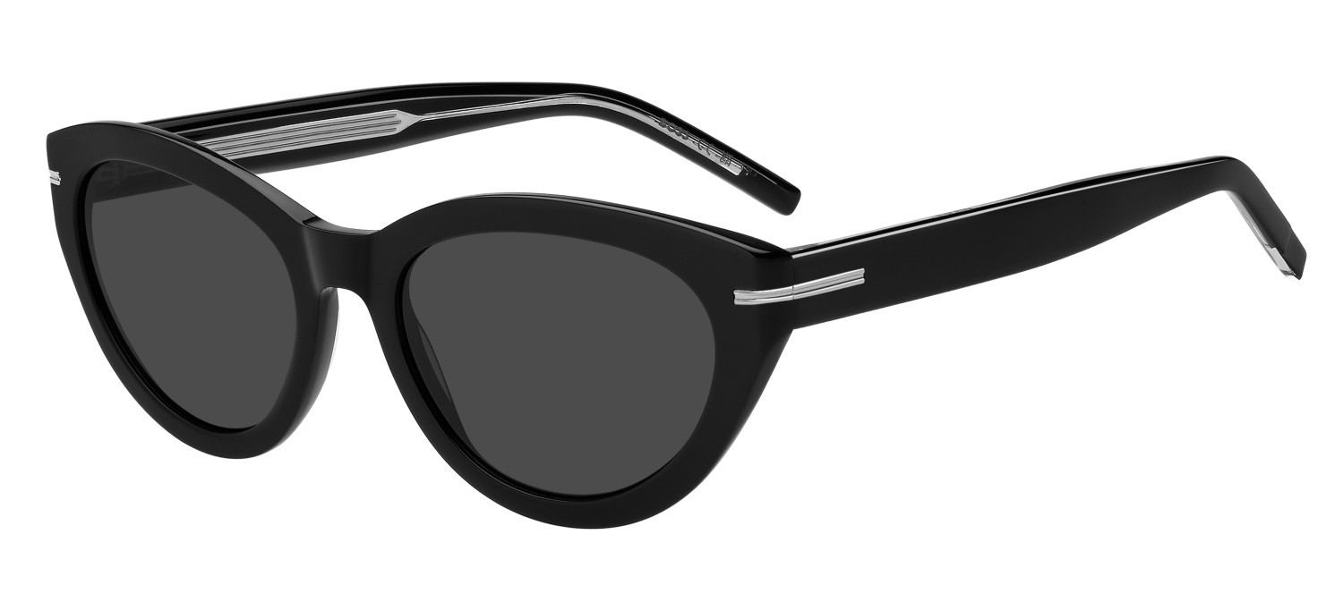 Occhiali da sole Hugo Boss 1779/S 208018 807 IR colore black forma ovale lenti grey