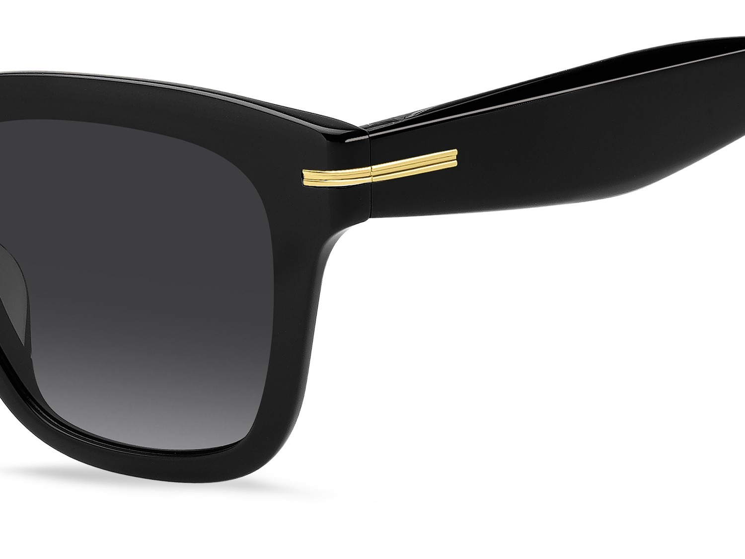 Sunglasses Hugo Boss 1778/G 208019 807 9O color black shape rectangle lenses dark grey shaded