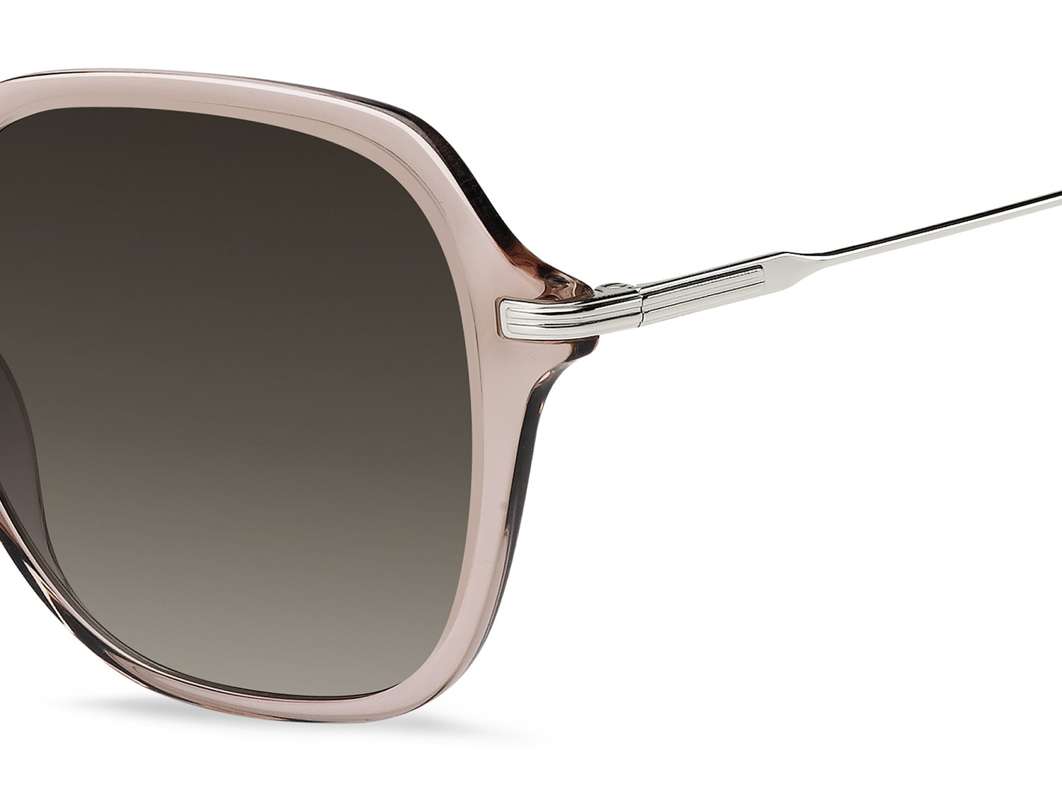 Occhiali da sole Hugo Boss 1781/S 208020 8KB HA colore pink palladium forma quadrato lenti brown shaded