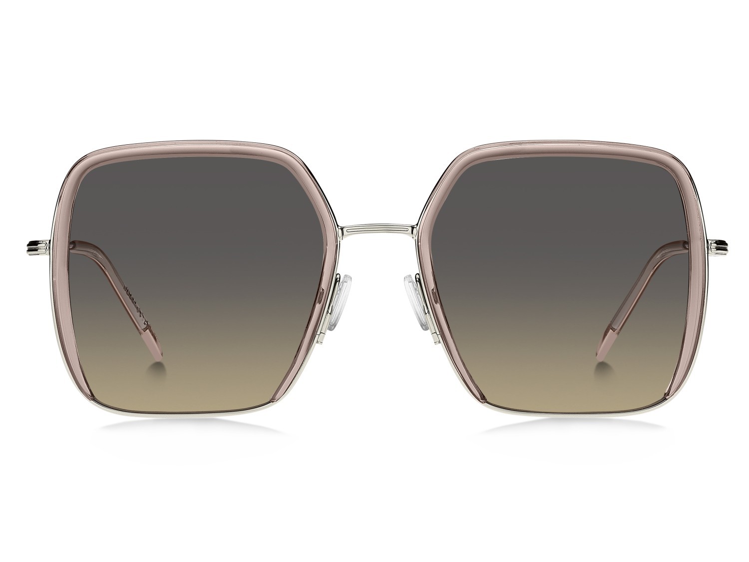 Sonnenbrillen Hugo Boss 1783/S 208021 8KB PR farbe pink palladium form quadratisch gläser grey brown doubleshade