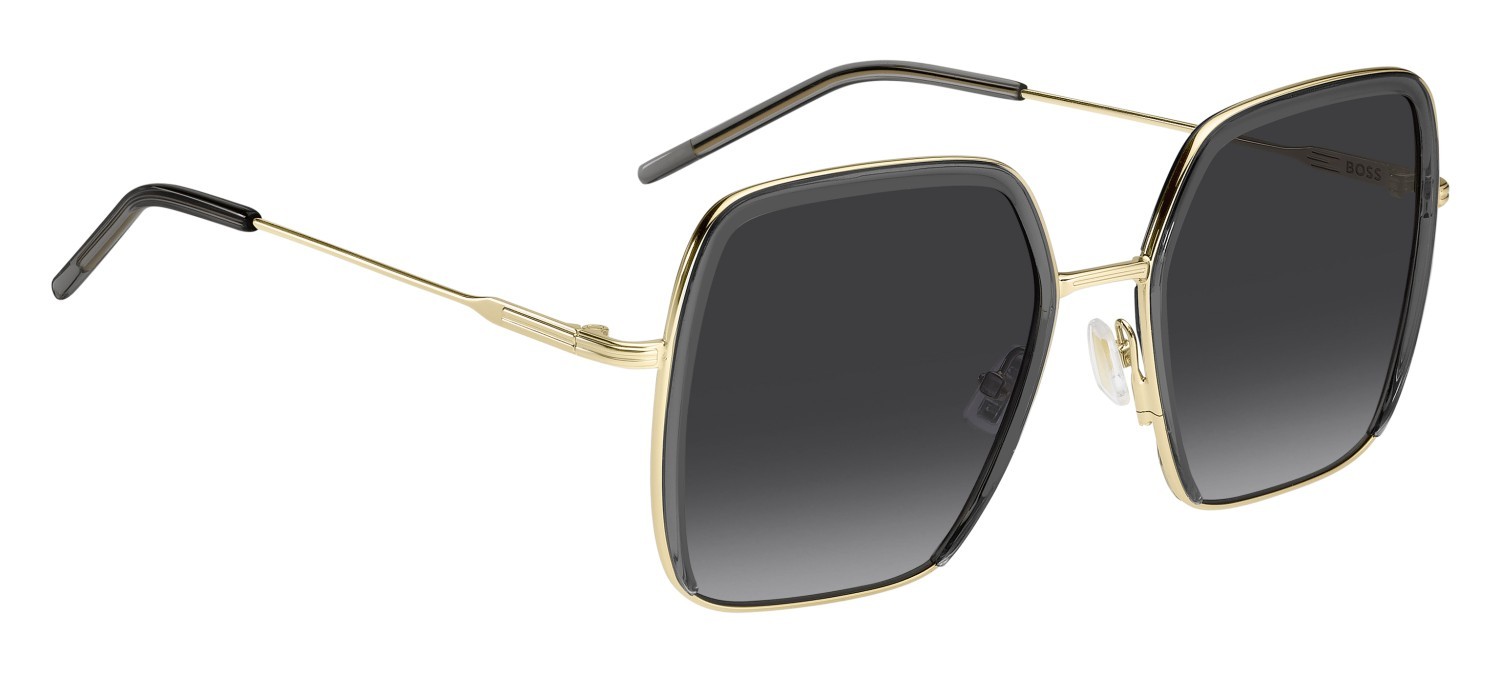Occhiali da sole Hugo Boss 1783/S 208021 FT3 9O colore grey gold forma quadrato lenti dark grey shaded